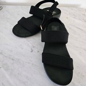 Skechers Black Women's Massage Fit Sandals